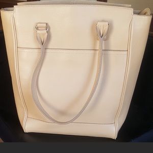 Banana Republic cream color Tote/ Laptop bag